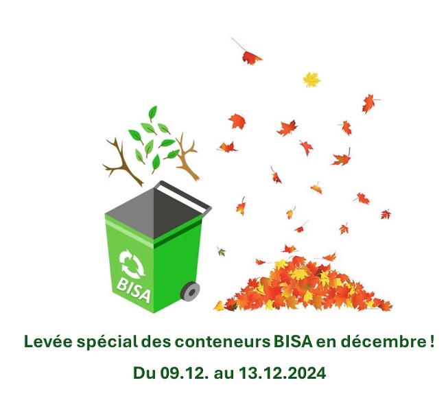 Levée supplémentaire du conteneur BISA du 2024!