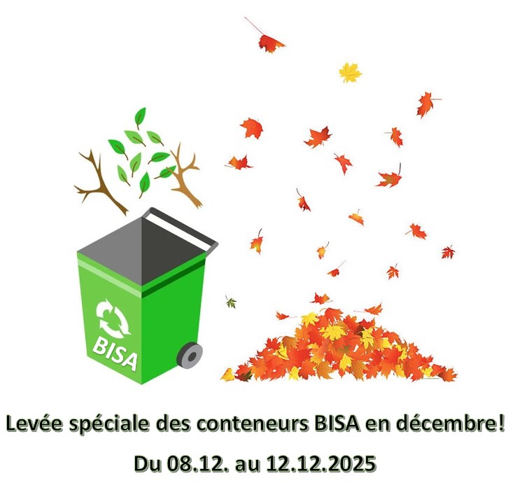 Levée supplémentaire du conteneur BISA du 2025!